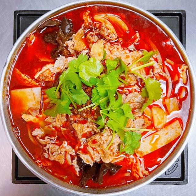 HP-1. Szechuan Sauce Lamb Hot Pot.